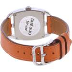 Montre d'occasion HERMES Cape Cod Tonneau femme quartz bracelet cuir d'origine - vue 3