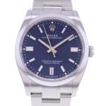 Montre d'occasion ROLEX Oyster Perpetual 36 mm homme mouvement automatique certifié (cosc) bracelet acier - vue D1