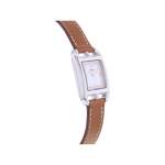 Montre d'occasion HERMES Cape Cod Diamants femme quartz bracelet cuir d'origine - vue 2