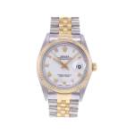 Montre d'occasion ROLEX DateJust 36 homme mouvement automatique certifié (cosc) bracelet or jaune 750/000 et acier - vue 1