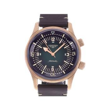 Montre d'occasion LONGINES Legend Diver homme automatique bracelet cuir d'origine