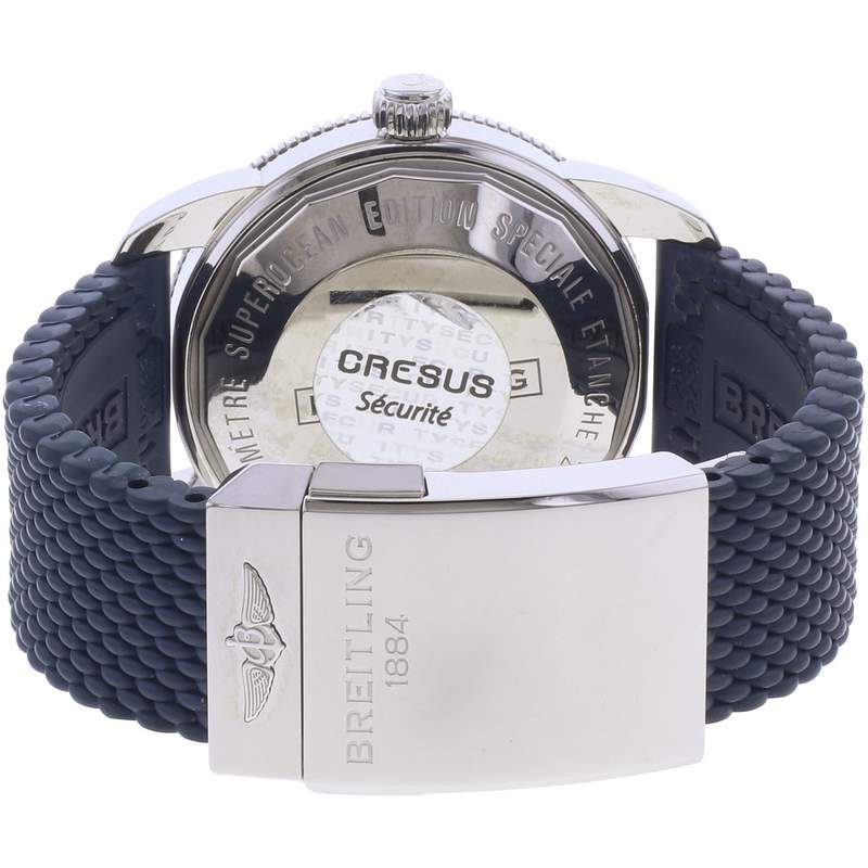 Montre d'occasion BREITLING SuperOcean Heritage homme mouvement automatique certifié (cosc) bracelet caoutchouc - vue 3