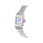 Montre d'occasion CARTIER Santos Automatique mixte automatique bracelet or jaune 750/000 et acier - vue D2
