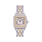 Montre d'occasion CARTIER Panthère femme quartz bracelet or jaune 750/000 et acier - vue 1