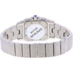 Montre d'occasion CARTIER Santos Galbée PM femme quartz bracelet acier - vue 3