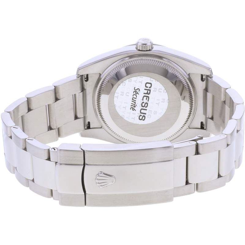 Montre d'occasion ROLEX Date mixte mouvement automatique certifié (cosc) bracelet acier - vue 3