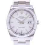 Montre d'occasion ROLEX Date mixte mouvement automatique certifié (cosc) bracelet acier - vue D1