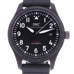 Montre d'occasion IWC Pilot Top Gun homme automatique bracelet caoutchouc - vue D1