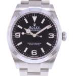 Montre d'occasion ROLEX Explorer homme mouvement automatique certifié (cosc) bracelet acier - vue D1