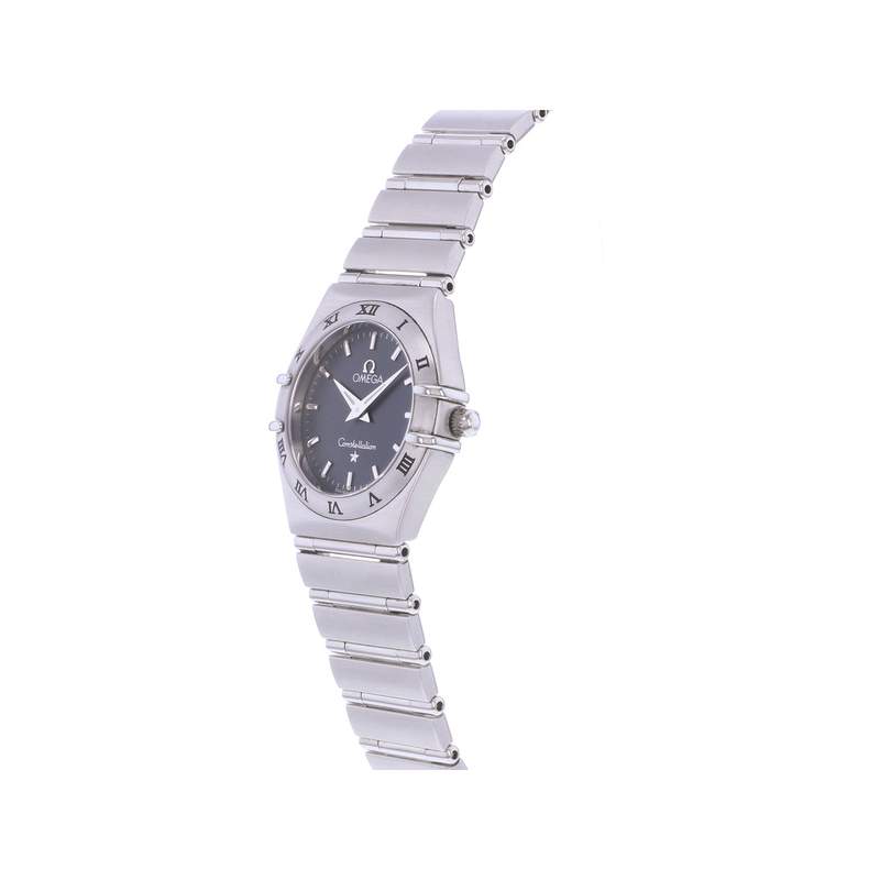 Montre d'occasion OMEGA Constellation femme quartz bracelet acier - vue D2