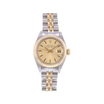 Montre d'occasion ROLEX DateJust Lady femme automatique bracelet or jaune 750/000 et acier
