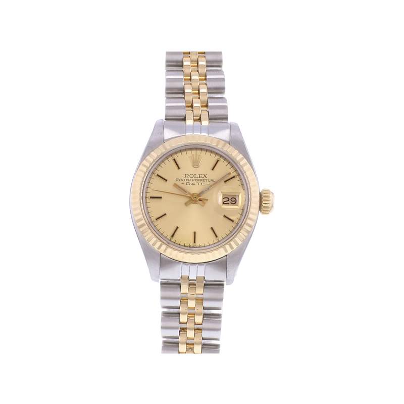 Montre d'occasion ROLEX DateJust Lady femme automatique bracelet or jaune 750/000 et acier - vue 1