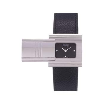 Montre d'occasion HERMES Glissade femme quartz bracelet cuir d'origine