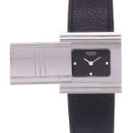 Montre d'occasion HERMES Glissade femme quartz bracelet cuir d'origine - vue D1