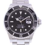Montre d'occasion ROLEX Submariner Date homme mouvement automatique certifié (cosc) bracelet acier - vue D1