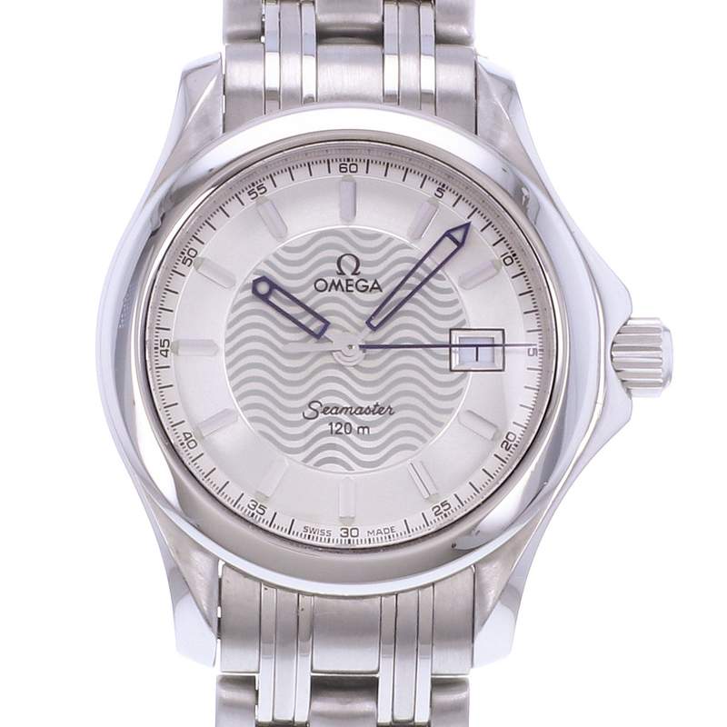 Montre d'occasion OMEGA Seamaster 120 29mm femme quartz bracelet acier - vue D1