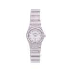 Montre d'occasion OMEGA Constellation Lady Index diamants femme quartz bracelet acier - vue 1