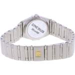 Montre d'occasion OMEGA Constellation Lady Index diamants femme quartz bracelet acier - vue 3