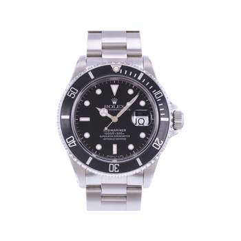 Montre d'occasion ROLEX Submariner Date homme mouvement automatique certifié (cosc) bracelet acier
