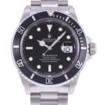 Montre d'occasion ROLEX Submariner Date homme mouvement automatique certifié (cosc) bracelet acier - vue D1