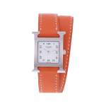 Montre d'occasion HERMES Heure H femme quartz bracelet cuir cresus - vue 1