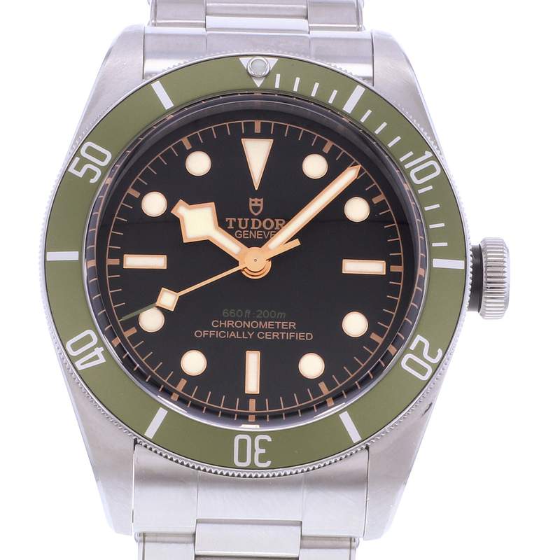 Montre d'occasion TUDOR Black Bay 41 Harrods homme mouvement automatique certifié (cosc) bracelet acier - vue D1