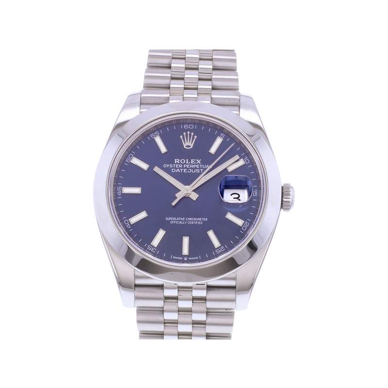 Montre d'occasion ROLEX DateJust 41 homme mouvement automatique certifié (cosc) bracelet acier - vue 1