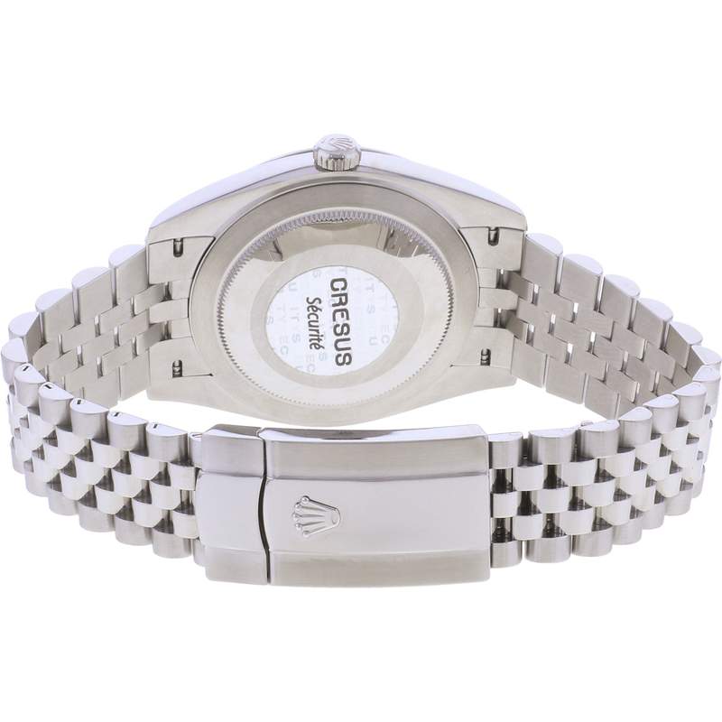 Montre d'occasion ROLEX DateJust 41 homme mouvement automatique certifié (cosc) bracelet acier - vue 3