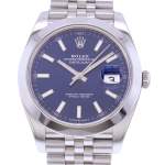 Montre d'occasion ROLEX DateJust 41 homme mouvement automatique certifié (cosc) bracelet acier - vue D1