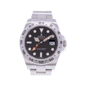 Montre d'occasion ROLEX Explorer II homme mouvement automatique certifié (cosc) bracelet acier