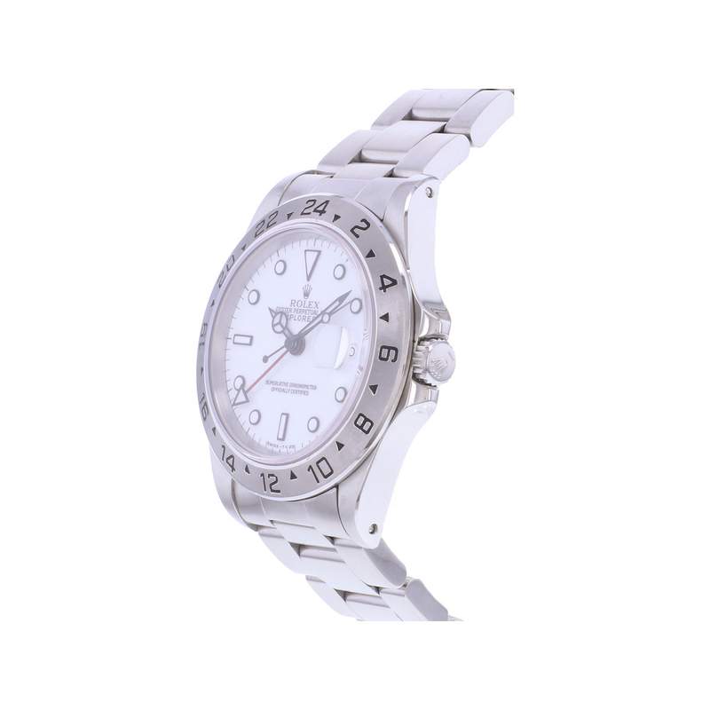 Montre d'occasion ROLEX Explorer II homme mouvement automatique certifié (cosc) bracelet acier - vue D2