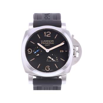 Montre d'occasion PANERAI Luminor GMT Power Reserve homme automatique bracelet caoutchouc