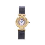 Montre d'occasion CARTIER Must Colisée femme quartz bracelet cuir cresus - vue 1