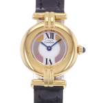 Montre d'occasion CARTIER Must Colisée femme quartz bracelet cuir cresus - vue D1