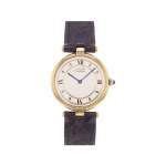 Montre d'occasion CARTIER Must Vendôme femme quartz bracelet cuir cresus - vue 1