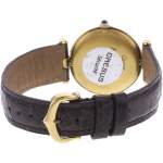 Montre d'occasion CARTIER Must Vendôme femme quartz bracelet cuir cresus - vue 3