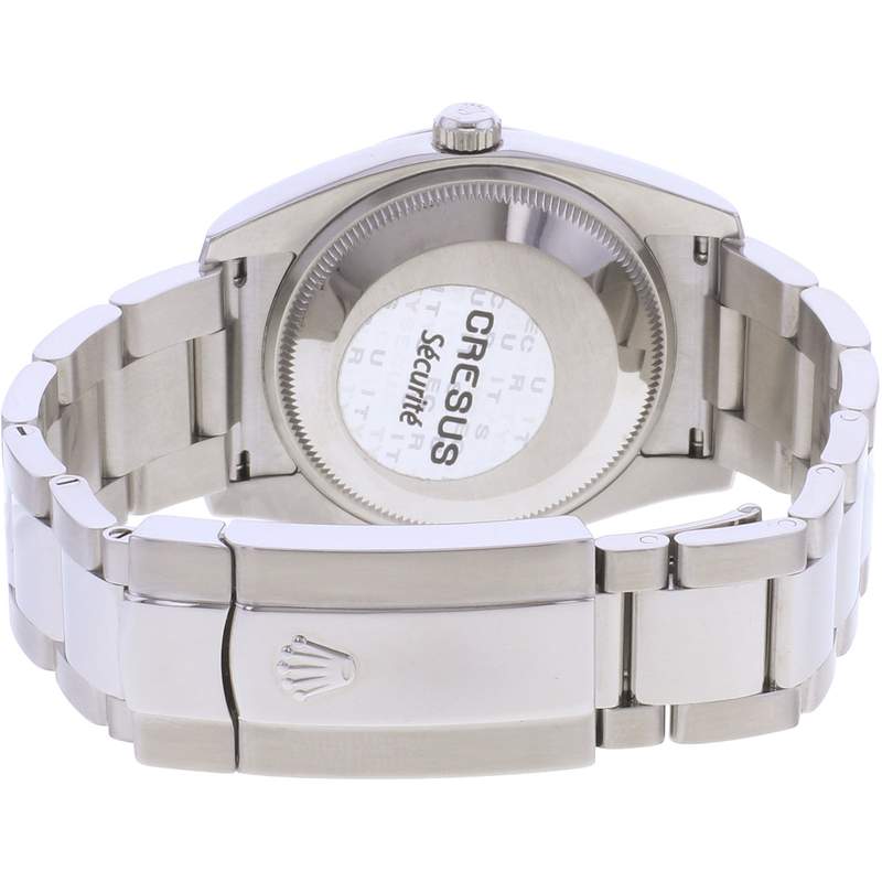 Montre d'occasion ROLEX Oyster Perpetual Date femme mouvement automatique certifié (cosc) bracelet acier - vue 3