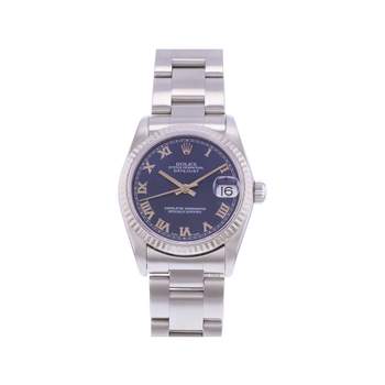 Montre d'occasion ROLEX DateJust Medium femme mouvement automatique certifié (cosc) bracelet acier