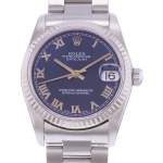 Montre d'occasion ROLEX DateJust Medium femme mouvement automatique certifié (cosc) bracelet acier - vue D1
