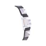 Montre d'occasion HERMES Medor Argent femme quartz bracelet cuir d'origine - vue 2