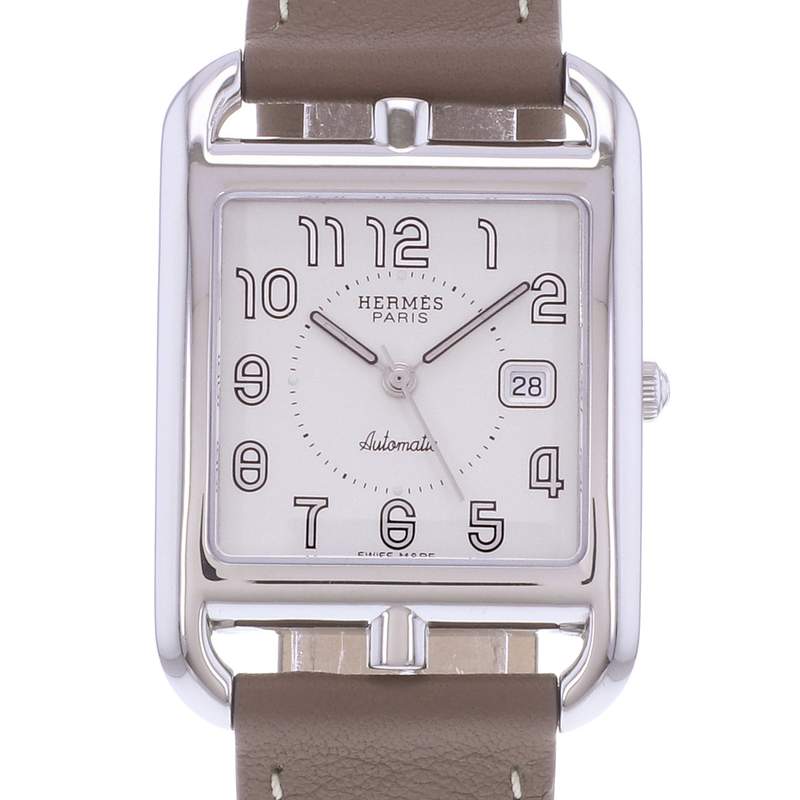 Montre d'occasion HERMES Cape Cod mixte automatique bracelet cuir - vue D1