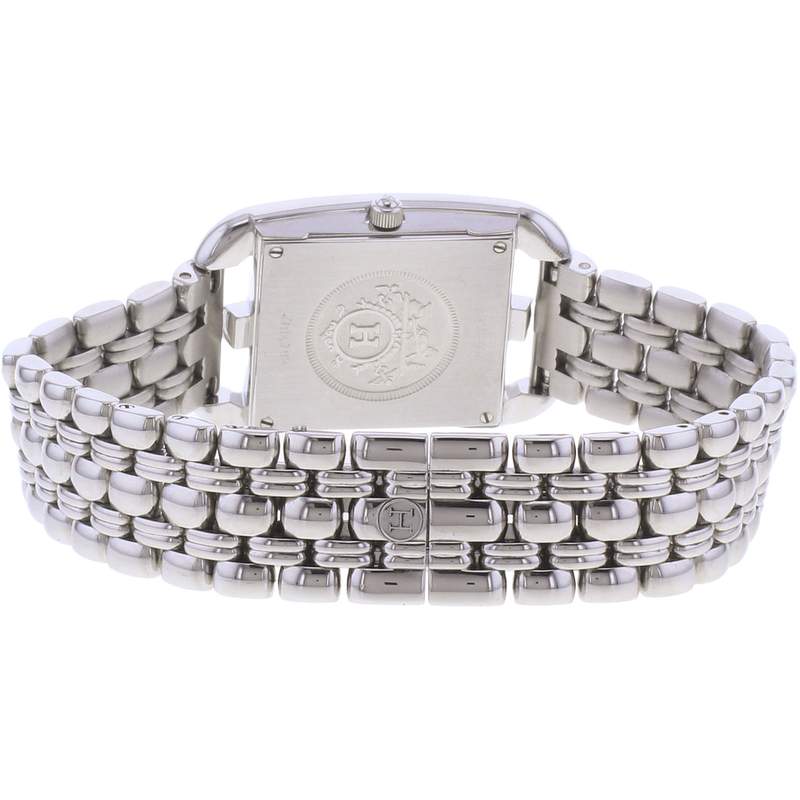 Montre d'occasion HERMES Cape Cod femme quartz bracelet acier - vue 3
