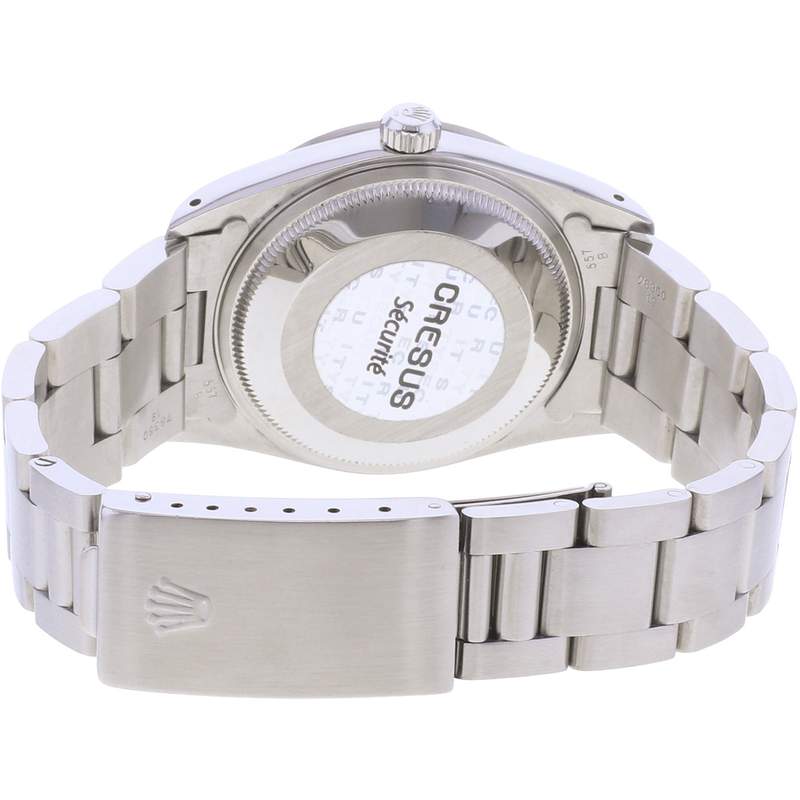 Montre d'occasion ROLEX Date femme mouvement automatique certifié (cosc) bracelet acier - vue 3