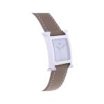 Montre d'occasion HERMES Heure H MM femme quartz bracelet cuir - vue 2