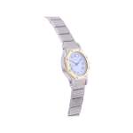 Montre d'occasion CARTIER Santos Octogonale femme automatique bracelet or jaune 750/000 et acier - vue 2