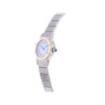 Montre d'occasion CARTIER Santos Octogonale femme automatique bracelet or jaune 750/000 et acier - vue D2