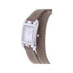 Montre d'occasion HERMES Cape Cod femme quartz bracelet cuir cresus - vue D2