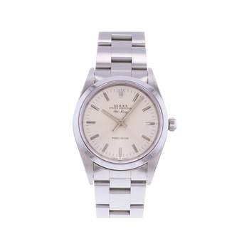 Montre d'occasion ROLEX Air King Precision mixte automatique bracelet acier