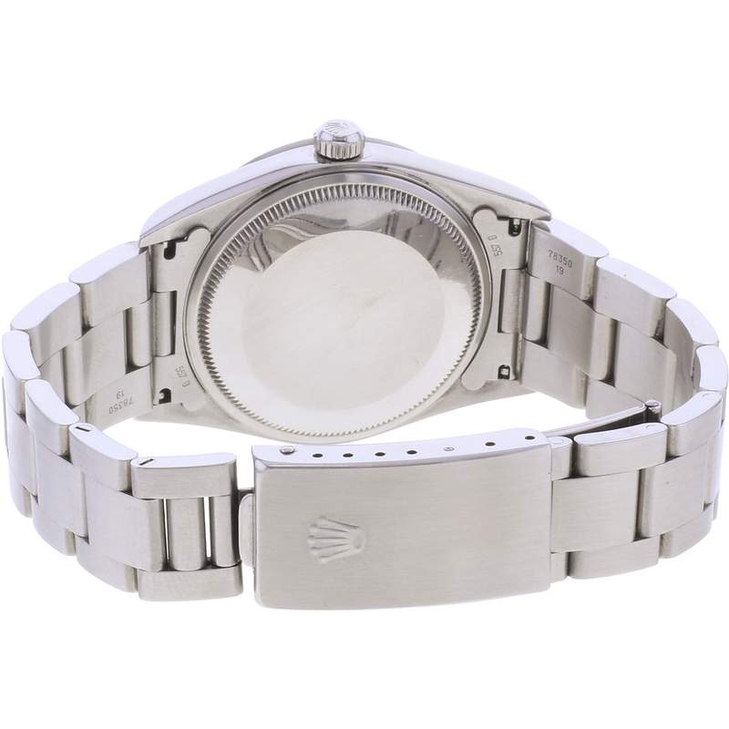 Montre d'occasion ROLEX Air King Precision mixte automatique bracelet acier - vue 3