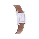 Montre d'occasion HERMES Heure H MM femme quartz bracelet cuir d'origine - vue 2
